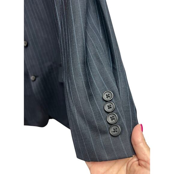 Brooks Brothers 346 Men's Blazer 41R Wool Gray Striped Madison Fit - Picture 6 of 14